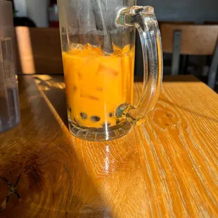 Thai tea boba