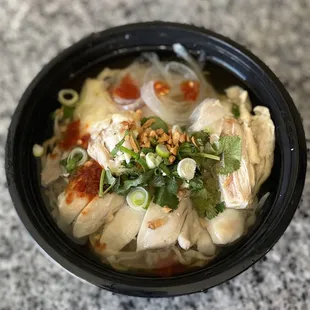 Hainan Chicken Noodle Soup