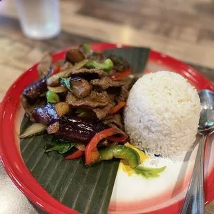 Spicy Basil Eggplant