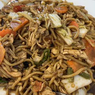 Yakisoba with chicken