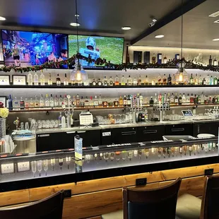 Well stocked bar