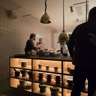 Kitchen - neat stacks of bowls and plates