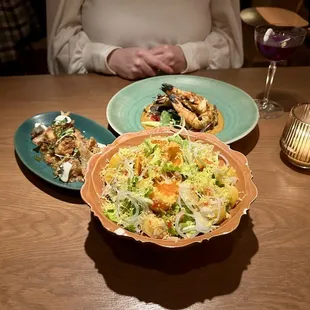 Fried Duck Egg Salad