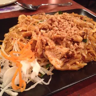 Chicken Pad Thai, level 3 spicy