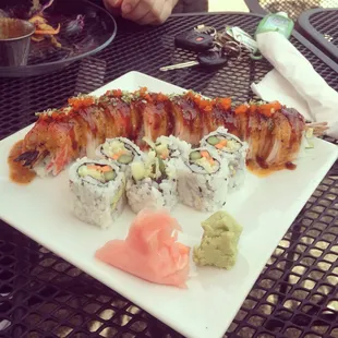 Golden dragon roll...vegetable roll