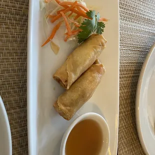 1. Vegetarian Egg Rolls - these were also delicious.  There were four in the order.  Couldn&apos;t wait to dig in.