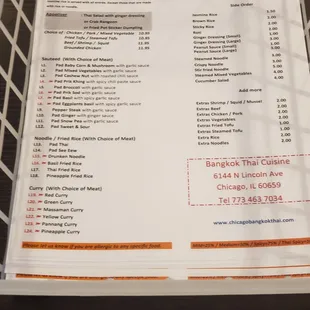 Lunch specials