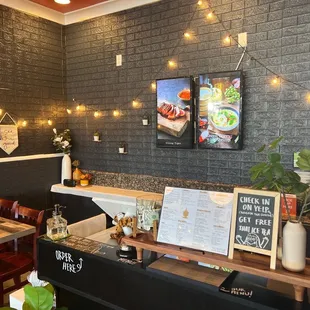 Inside the restaurant