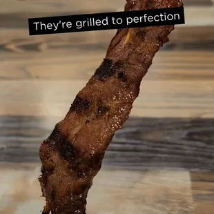 our new BEEF SATAY skewers are $12.95 for 5 pieces of marinated flamed grilled perfection served with vegetable chutney and peanut sauce