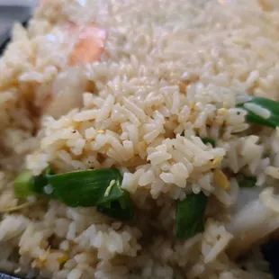 a closeup of rice and vegetables