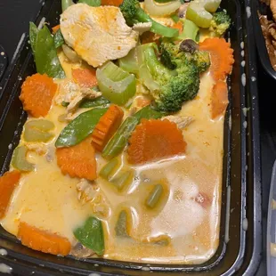 a variety of food items