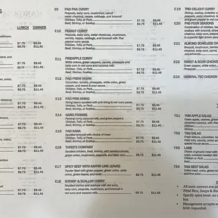 Updated menu Feb-2020