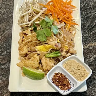 a plate of food on a table