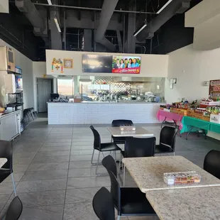 the inside of a restaurant