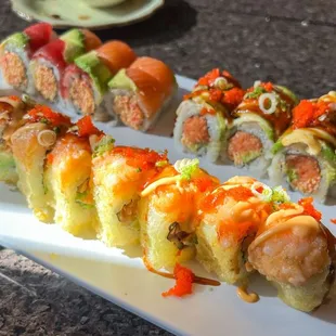 sushi and sashimi, sushi, food, sashimi