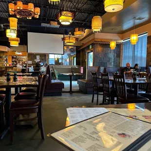 the interior of a restaurant