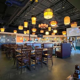 the interior of a restaurant