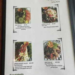 Salads - Menu 7/1