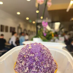 Ube cupcake