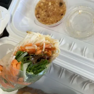 2 Piece Pork Spring Rolls