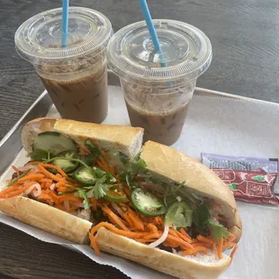 Grilled Pork Sandwich and Viet Coffee