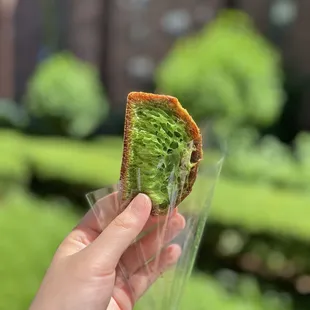 Pandan Honeycomb Cake