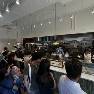 The space. Counter seating for six and table seating for six or so not pictured.