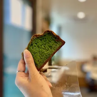 Pandan Honeycomb Cake