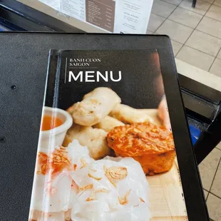 The most beautiful menu I have ever seen