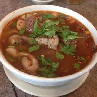 Spicy beef noodle soup (Bun Bo Hue)