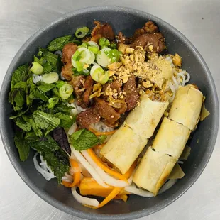 a bowl of food