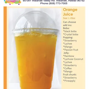 Juice: Orange Juice