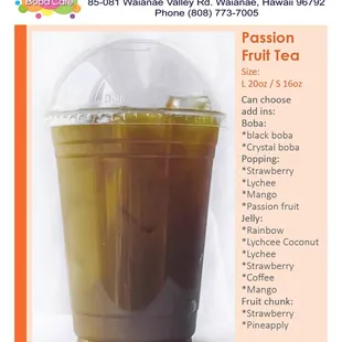 Fruit Tea: Passion Fruit Tea