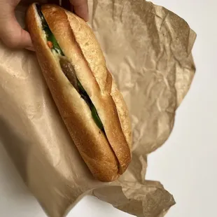 Five spice pork bahn mi. Thumbs up