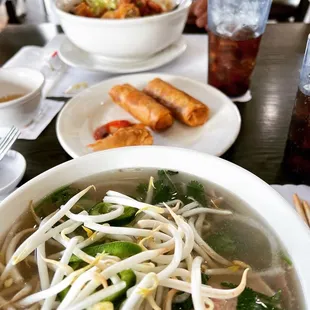 a bowl of pho ga