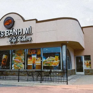 the front of the restaurant