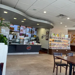 Inside the restaurant