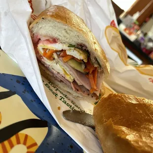 Combo Sandwich with a Fried Egg