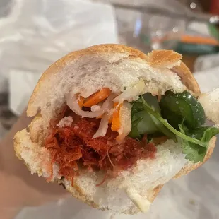 BBQ Pork Banh Mi Sandwich!  Delish!