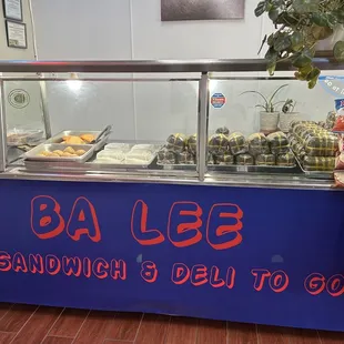a display of baked goods