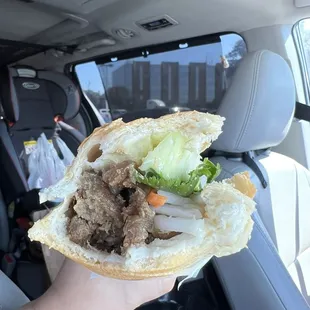 Grilled pork banh mi thit nuong