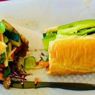 beef Banh Mi (extra beef) (tender like filet)