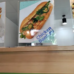 Photo of the chicken banh mi