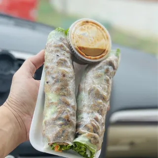 2 BBQ Pork Spring Rolls