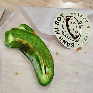 jalapeno was easy to remove.