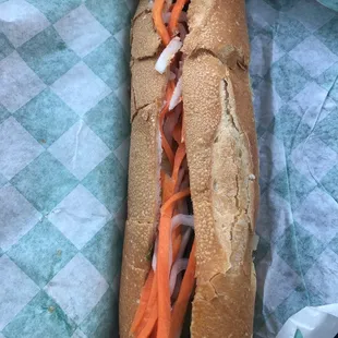 tofu veggie banh mi