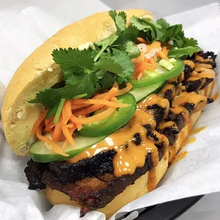 Spicy Asian BBQ Brisket Banh Mi