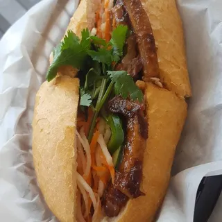 Braised Pork Belly Banh Mi