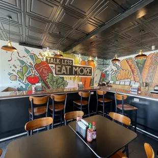 the interior of a restaurant