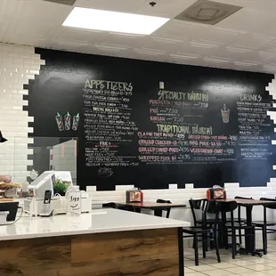 Menu- pretty creatively displayed